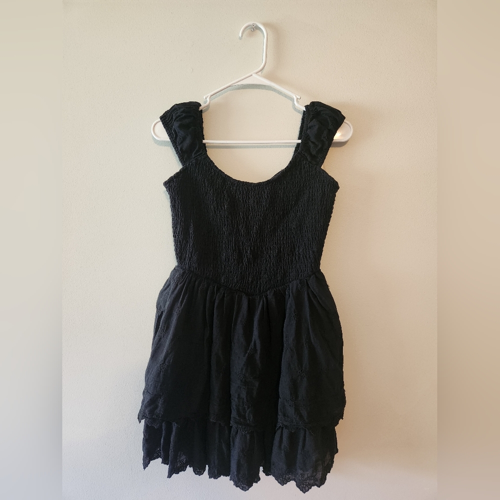 American Eagle Smocked Ruffle Babydoll Dress
